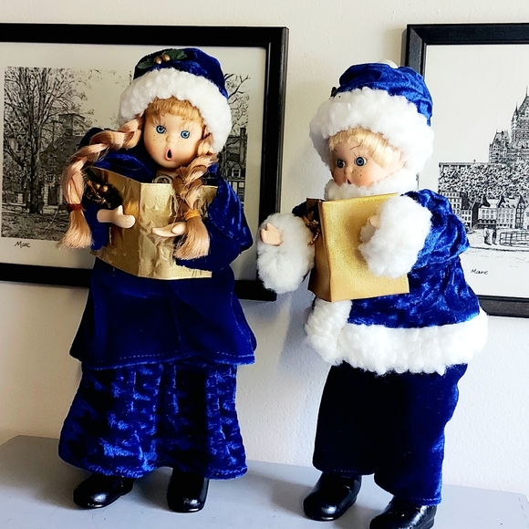 Christmas decorationCouple of little porcelain singers. - Picture 5 of 12